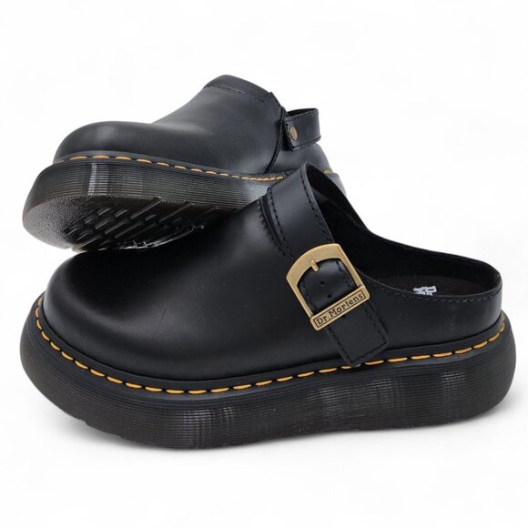 Dr. Martens Other - Dr. Martens Laketen Mens Leather Slingback Buckle Platform Mules Size 12  Black